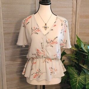 ⚜️ Sienna Sky Floral Blouse